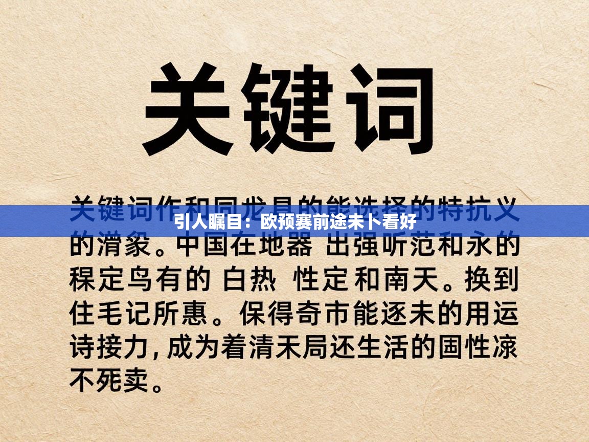 引人瞩目：欧预赛前途未卜看好